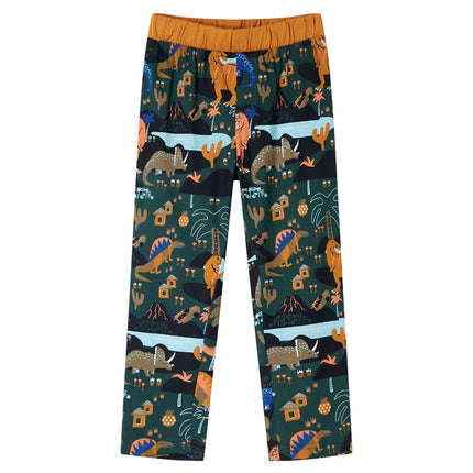 Pyjamas til børn str. 104 mørkegrøn