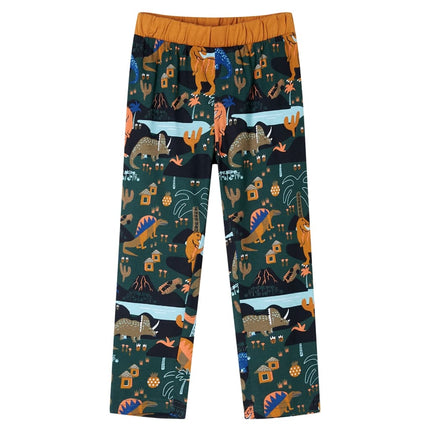 Pyjamas til børn str. 116 mørkegrøn