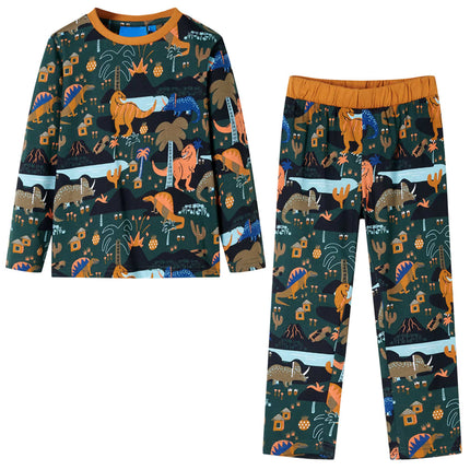 Pyjamas til børn str. 140 mørkegrøn