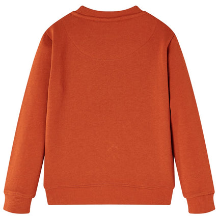 Sweatshirt til børn lys rustfarvet str. 104
