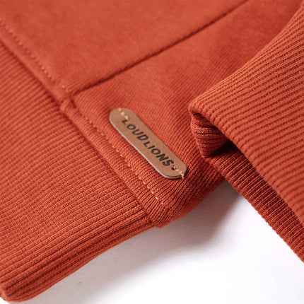 Sweatshirt til børn lys rustfarvet str. 104