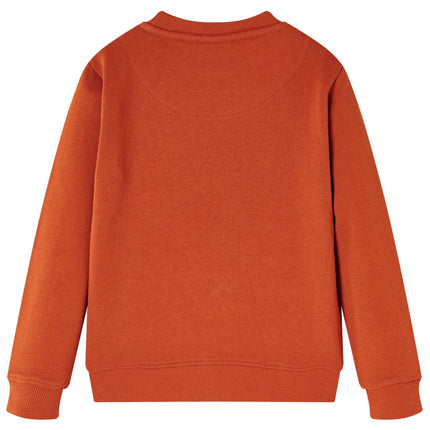 Sweatshirt til børn lys rustfarvet str. 128