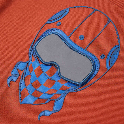 Sweatshirt til børn lys rustfarvet str. 128