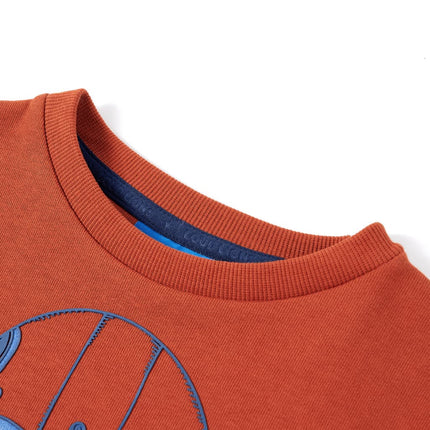 Sweatshirt til børn lys rustfarvet str. 140