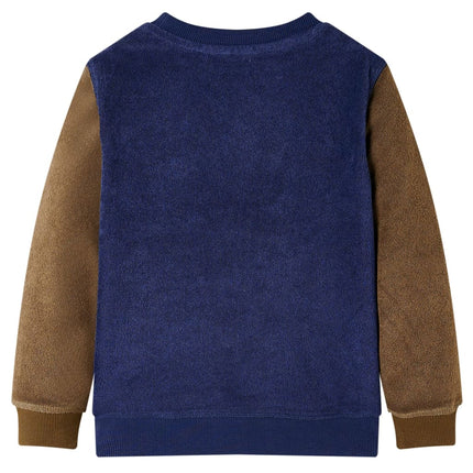 Sweatshirt til børn str. 104 marineblå