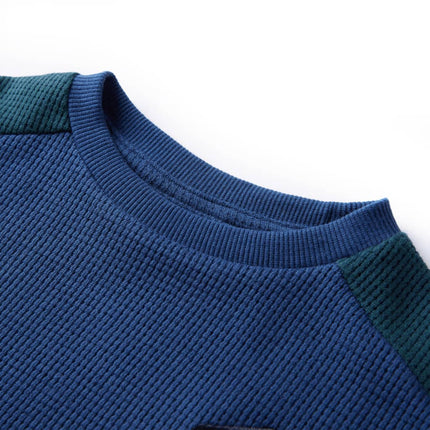 Sweatshirt til børn str. 104 marineblå