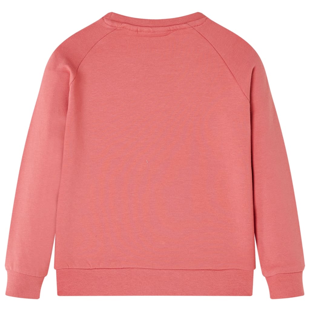Sweatshirt til børn str. 116 gammelrosa