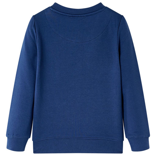 Sweatshirt til børn str. 116 marineblå
