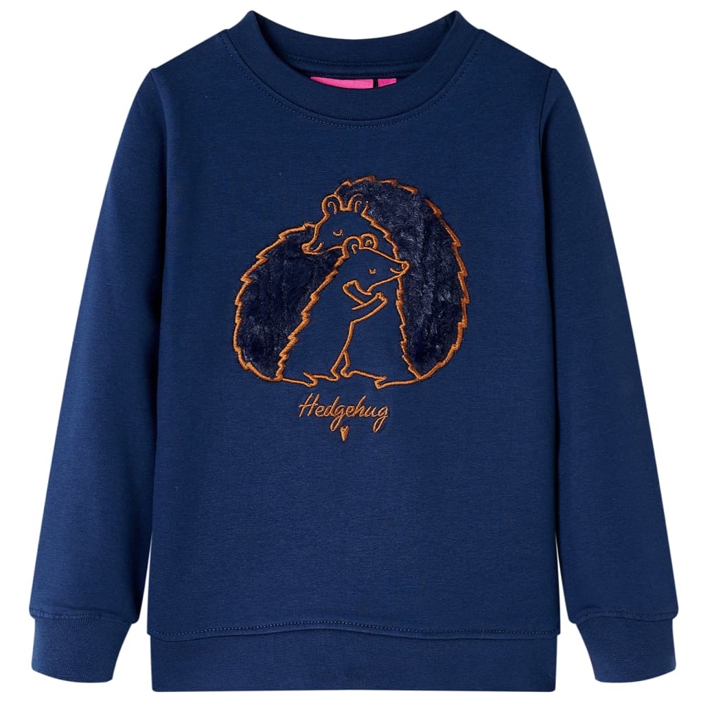 Sweatshirt til børn str. 128 marineblå