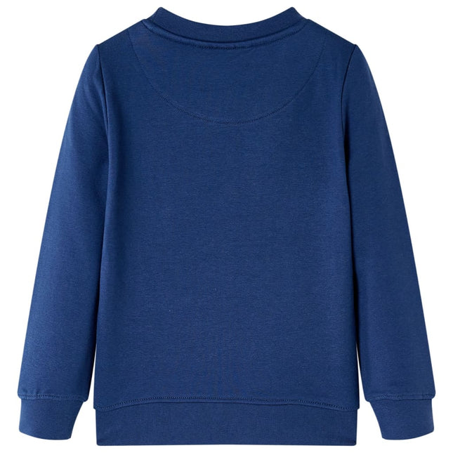 Sweatshirt til børn str. 128 marineblå