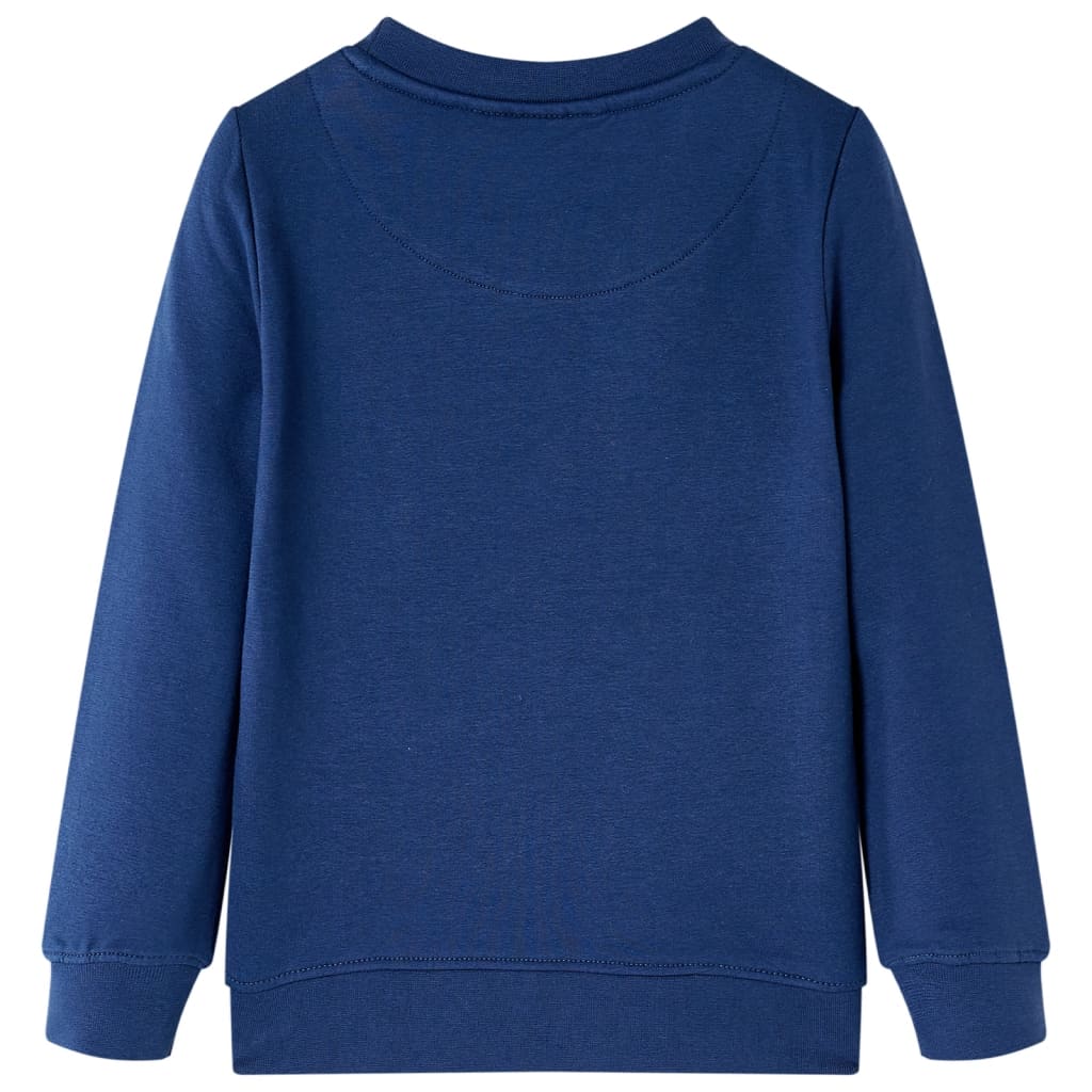 Sweatshirt til børn str. 128 marineblå