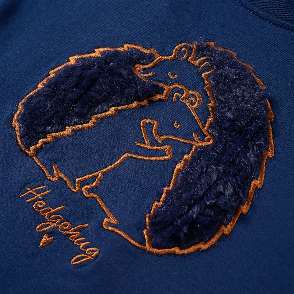 Sweatshirt til børn str. 128 marineblå
