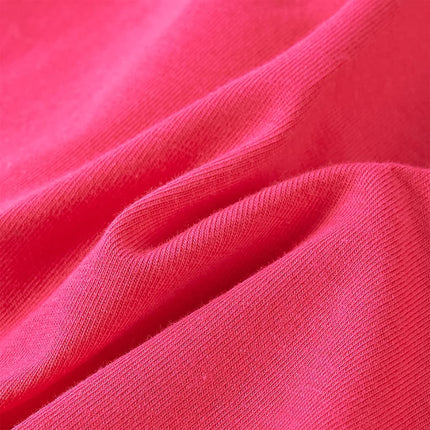 Langærmet T-shirt til børn str. 116 pink