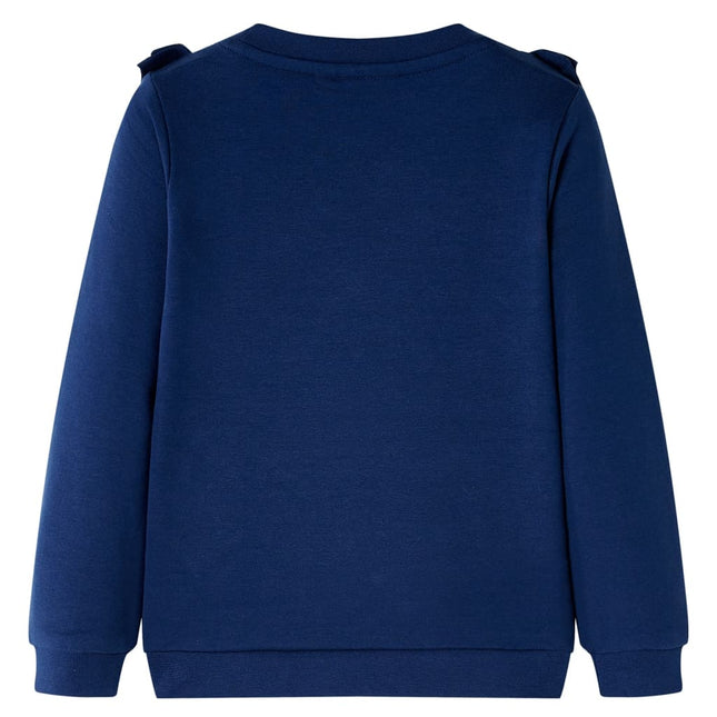 Sweatshirt til børn str. 104 marineblå