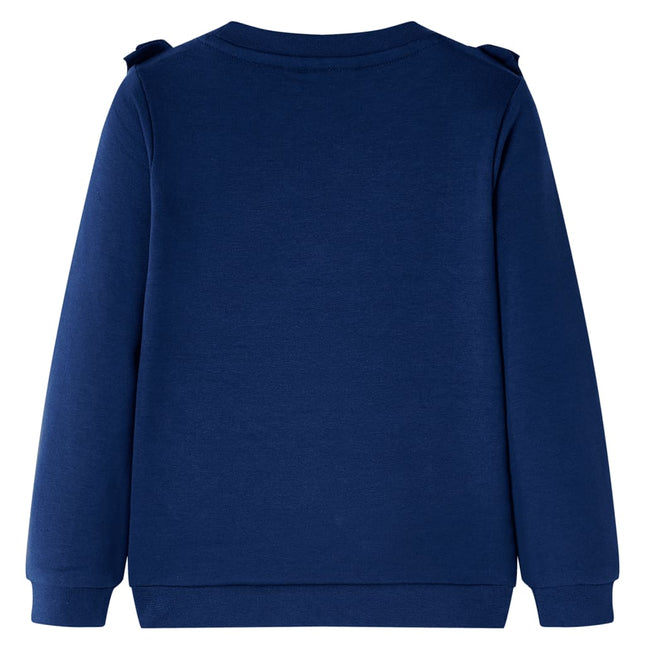 Sweatshirt til børn str. 128 marineblå