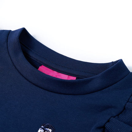 Sweatshirt til børn str. 140 marineblå