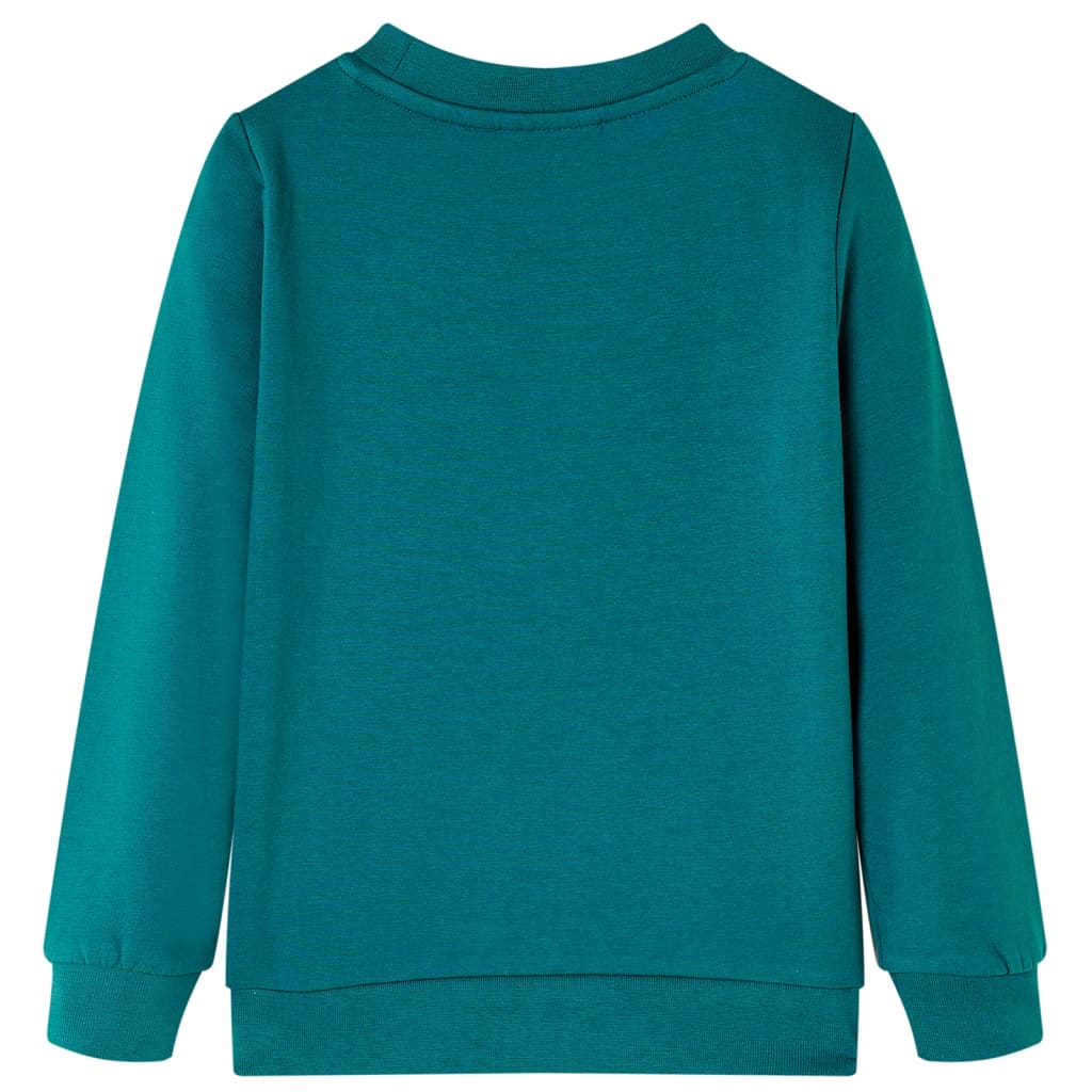 Sweatshirt til børn str. 140 mørkegrøn