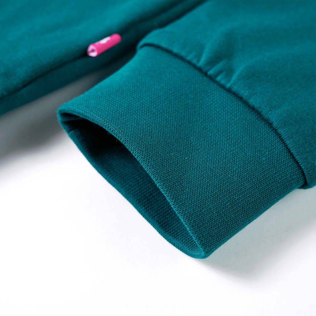 Sweatshirt til børn str. 140 mørkegrøn