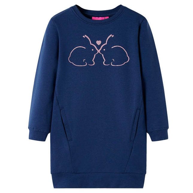Sweatshirt til børn str. 116 marineblå