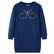 Sweatshirt til børn str. 116 marineblå