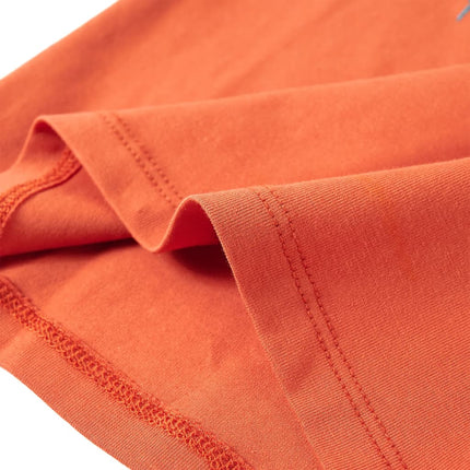 Langærmet T-shirt til børn str. 116 cm orange
