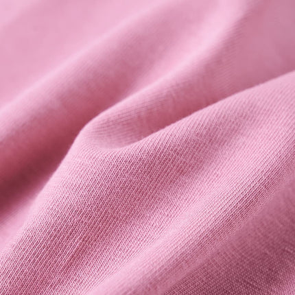 Langærmet T-shirt til børn str. 116 lyserød