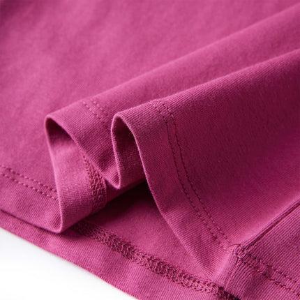 Langærmet T-shirt til børn str. 92 cm pink