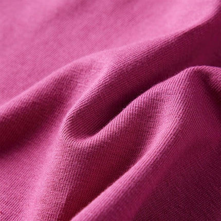 Langærmet T-shirt til børn str. 92 cm pink
