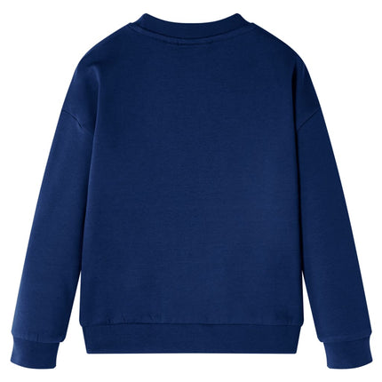 Sweatshirt til børn str. 104 marineblå