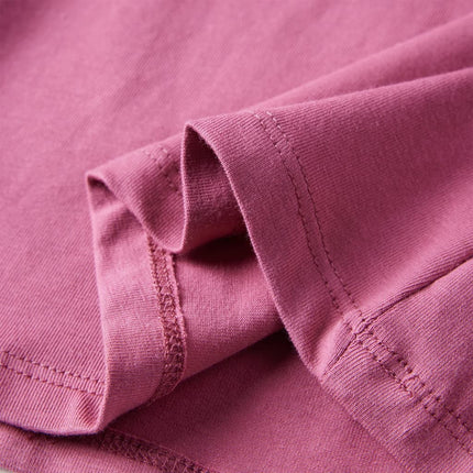 Langærmet T-shirt til børn str. 92 pink