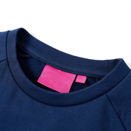 Sweatshirt til børn str. 116 marineblå