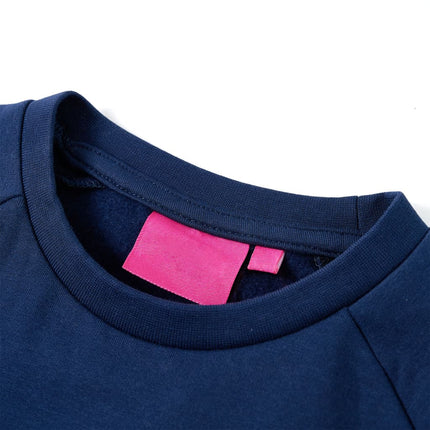 Sweatshirt til børn str. 128 marineblå