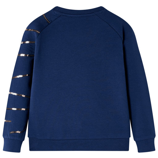 Sweatshirt til børn str. 140 marineblå