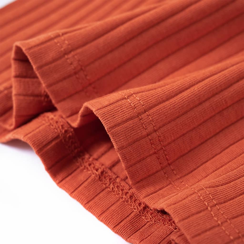 Langærmet T-shirt til børn str. 104 cm orange