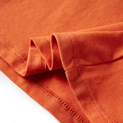 Langærmet T-shirt til børn str. 92 cm orange