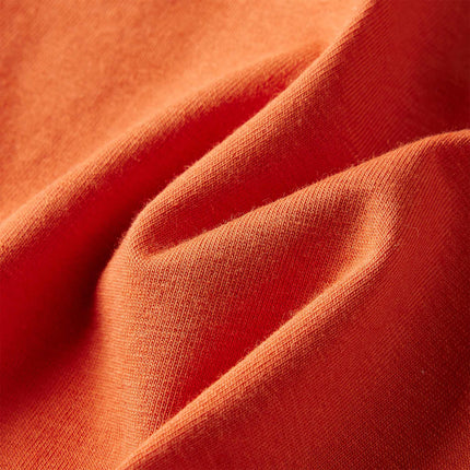 Langærmet T-shirt til børn str. 116 cm orange
