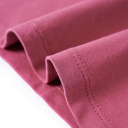 Langærmet T-shirt til børn str. 128 pink