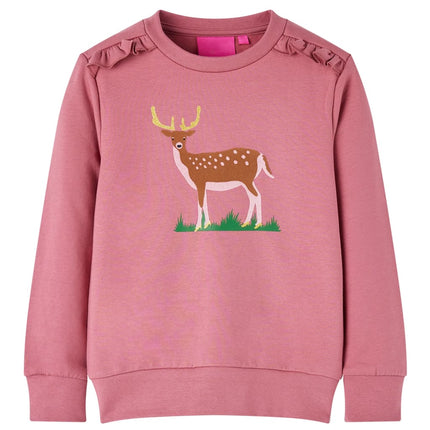 Sweatshirt til børn str. 140 pink