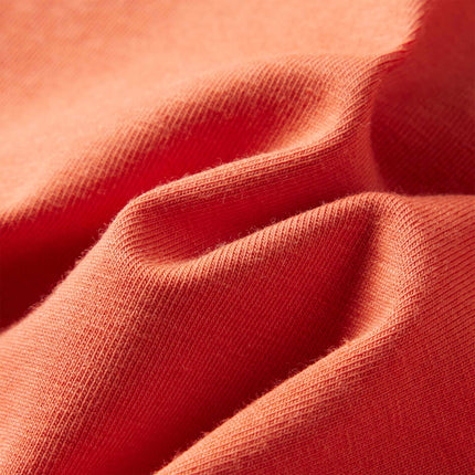 Langærmet T-shirt til børn str. 104 cm orange