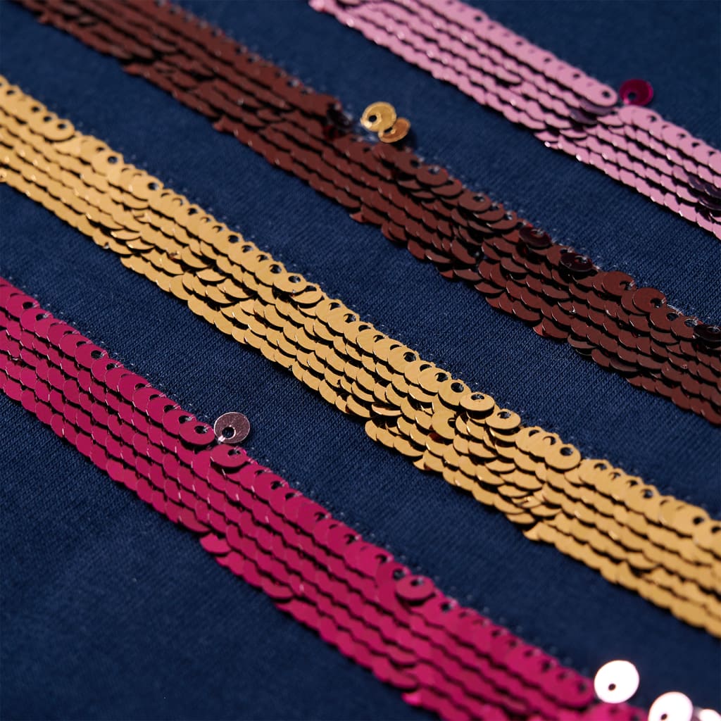 Sweatshirtkjole til børn str. 92 marineblå