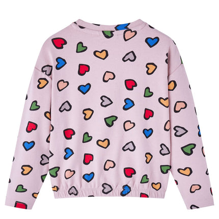 Sweatshirt til børn str. 104 lyserød