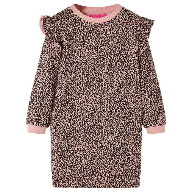 Sweatshirtkjole til børn str. 92 lyserød