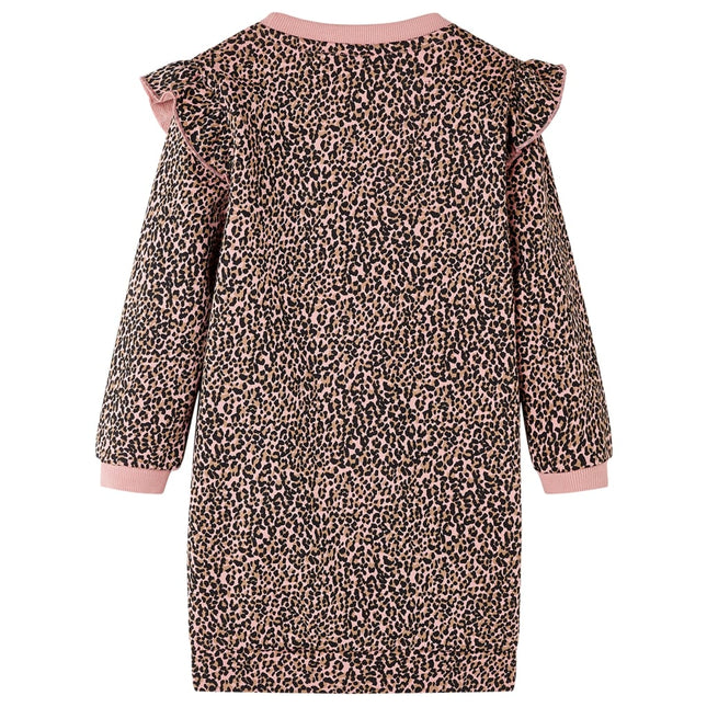Sweatshirtkjole til børn str. 104 lyserød