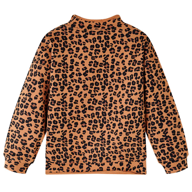 Sweatshirt til børn str. 92 cognacfarvet