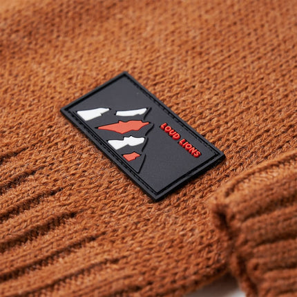 Sweater til børn str. 92 strikket cognacfarvet