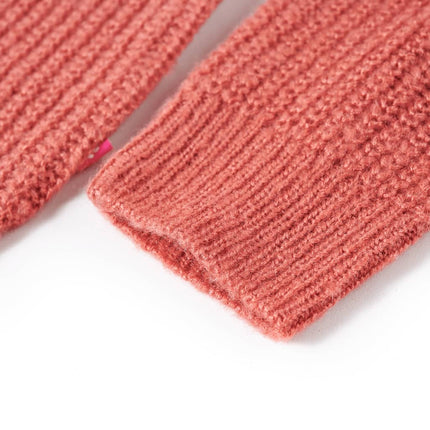 Sweater til børn str. 140 strikket pink