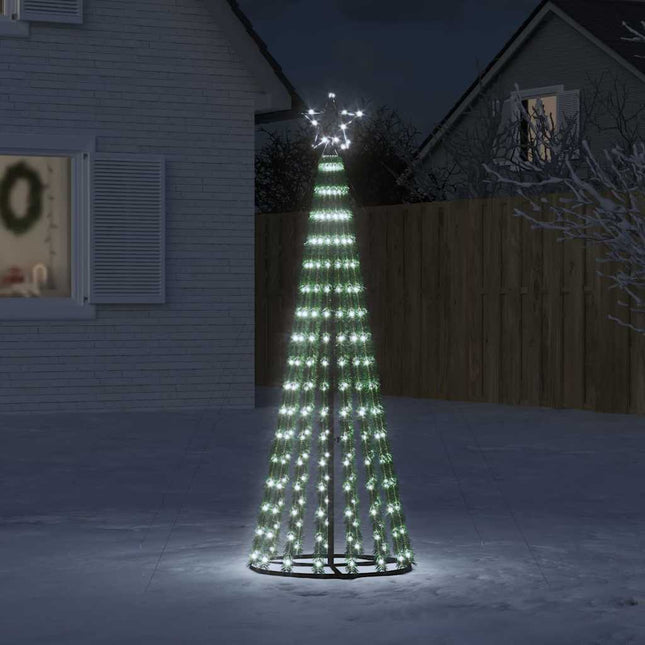LED-juletræ 275 LED'er 180 cm koldt hvidt lys
