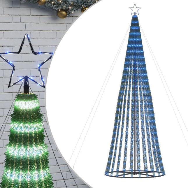 LED-juletræ 688 LED'er 300 cm blåt lys