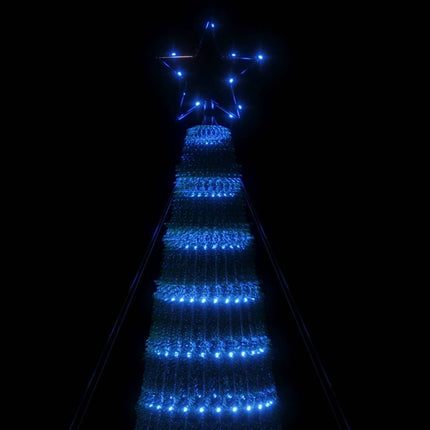 LED-juletræ 688 LED'er 300 cm blåt lys