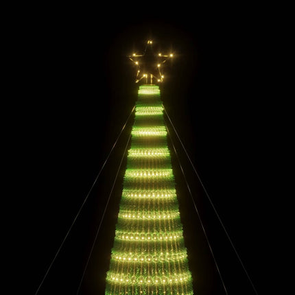 LED-juletræ 1544 LED'er 500 cm varmt hvidt lys